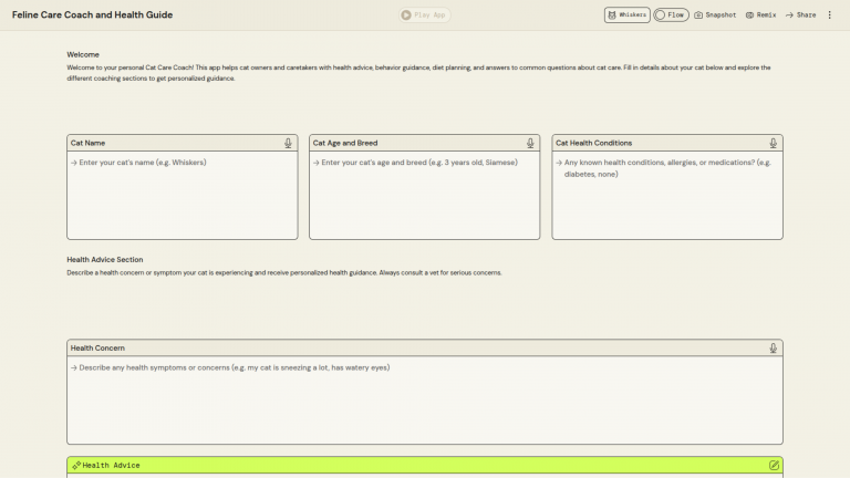 Feline Care Coach and Health Guide